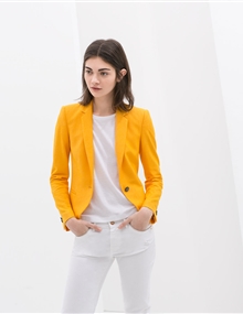 Blazer espiga curto